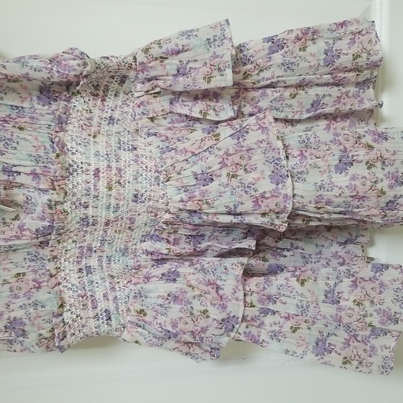 LoveShackFancy Shanely Ruffled Mini Dress - Picture 4 of 15